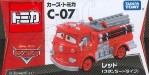 TD Disney Cars Tomica C-07 Red