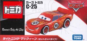 TD Disney Cars Tomica C-25 Lightning McQueen Lamone Paint