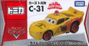 TD Disney Cars Tomica C-31 Rescue Go Lightning McQueen