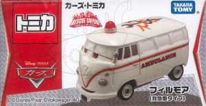 TD Disney Cars Tomica-Rescue Go Go! Fillmore(Ambulance Type)