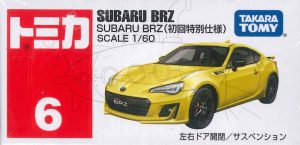 TD Tomica BX006 Subaru BRZ (1st)