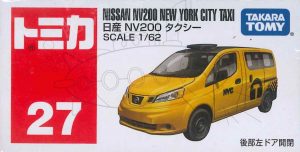 TD Tomica BX027 Nissan NV200 New York Taxi